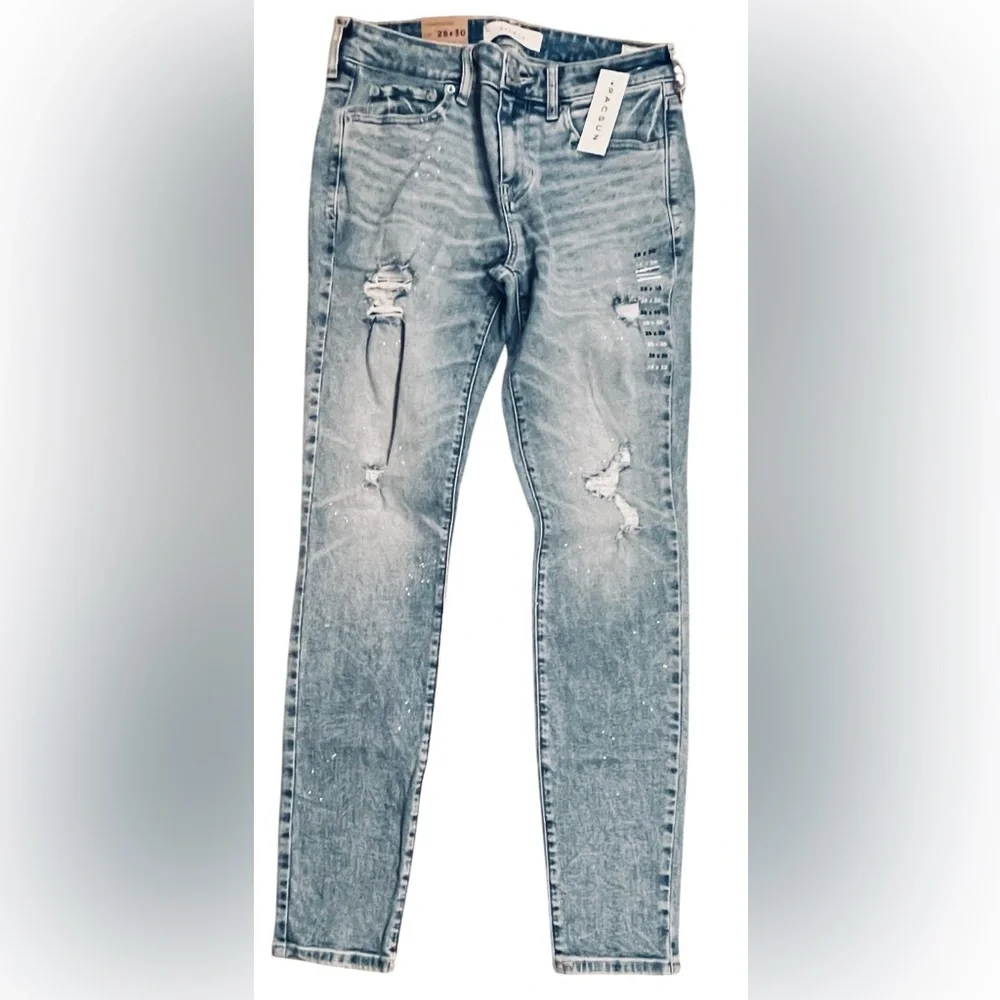 NWT Pacsun Stacked Skinny Paint Splatter Distressed Jeans